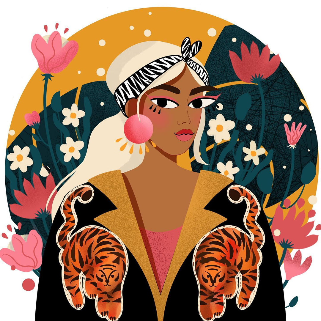 ILUSTRACIÓN - Mooka, Yellow Tiger