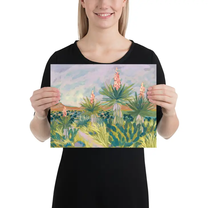 ILUSTRACIÓN - El Baker, Western Yucca Botanical Print