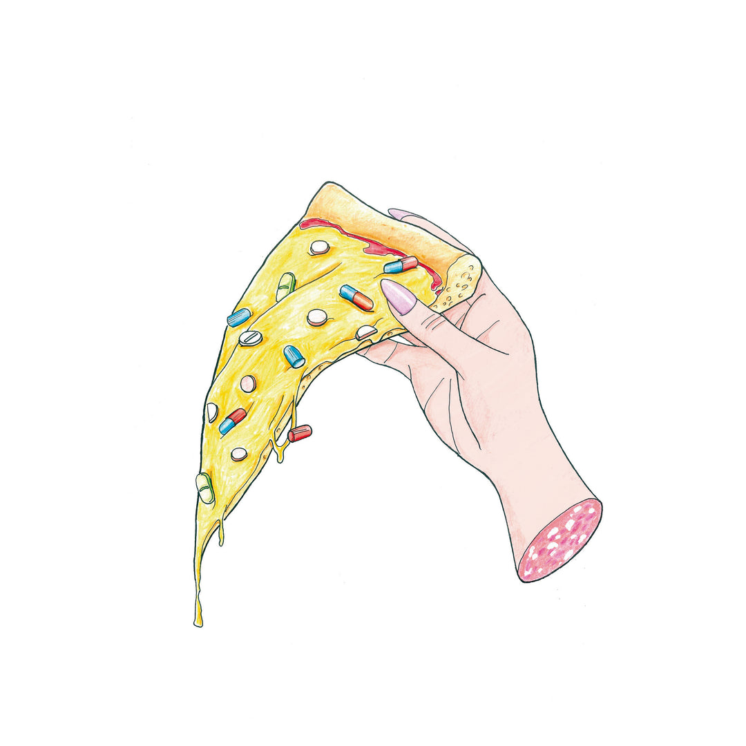 ILUSTRACIÓN - Ave Félix, Painkiller Pizza
