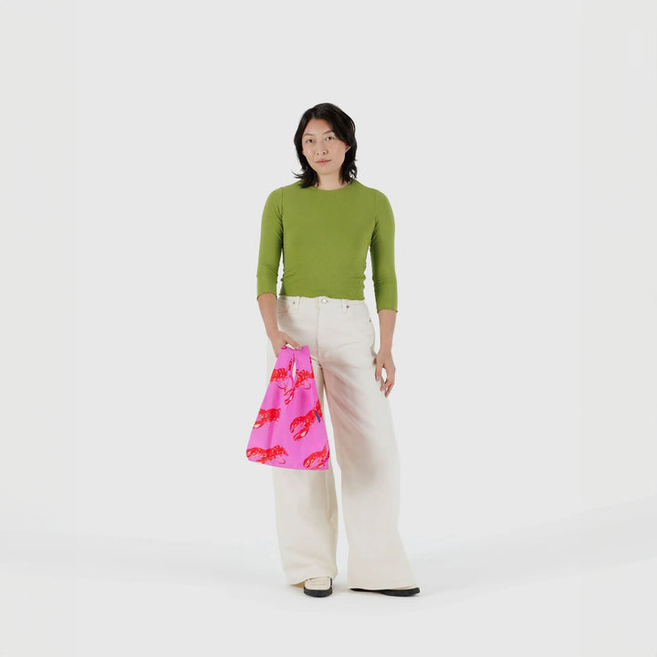 TOTE BAG - Baggu, Baby Pink Lobster