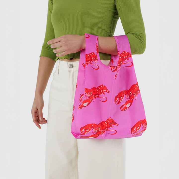 TOTE BAG - Baggu, Baby Pink Lobster