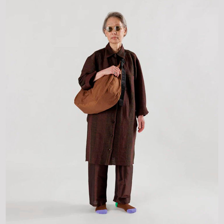 BOLSO - Baggu, Large Nylon Crescent Bag Brown