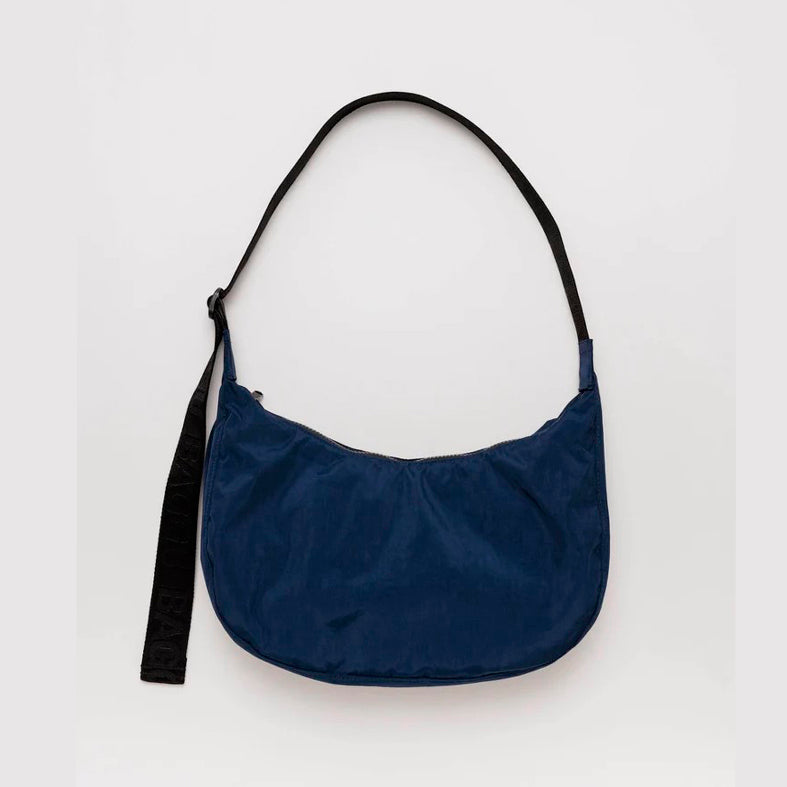 BOLSO - Baggu, Medium Nylon Crescent Bag Navy