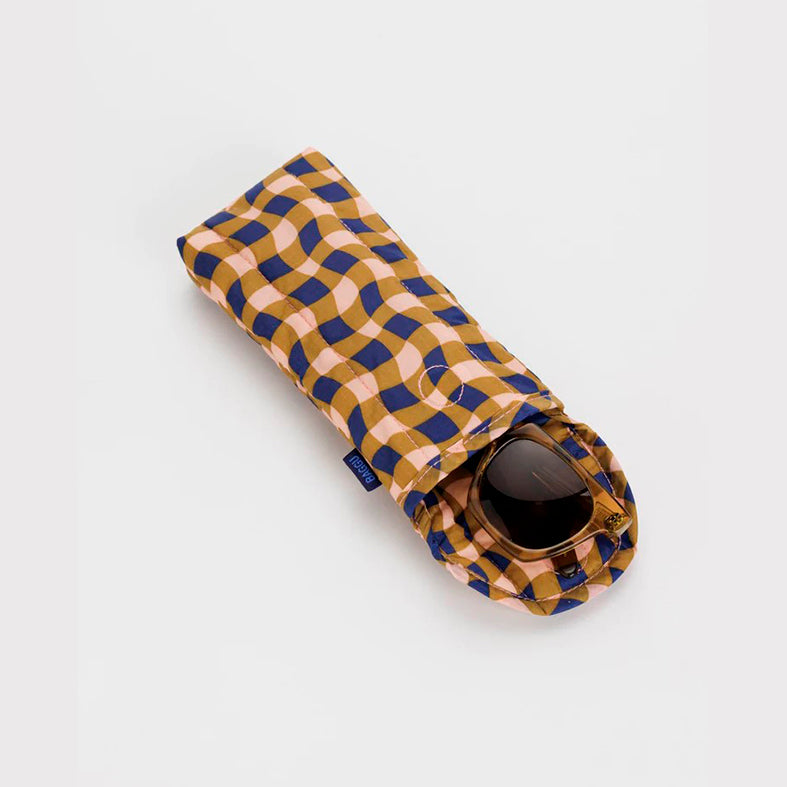 FUNDA DE GAFAS - Baggu, Wavy Gingham Peach