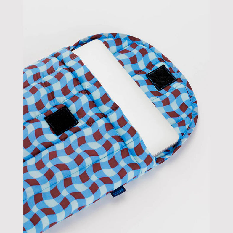 FUNDA DE PORTÁTIL 13''/14" - Baggu, Wavy Gingham Blue