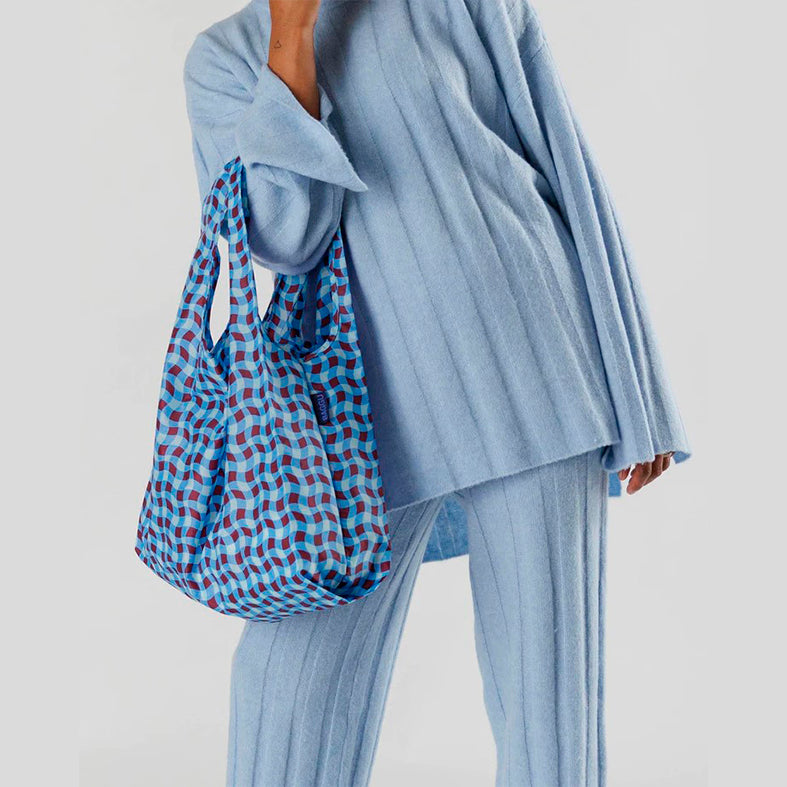 TOTEBAG - Baggu, Wavy Gingham Blue