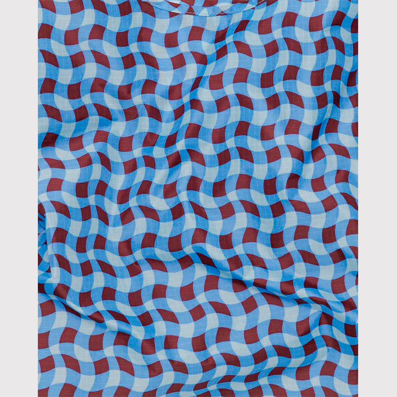 TOTEBAG - Baggu, Wavy Gingham Blue