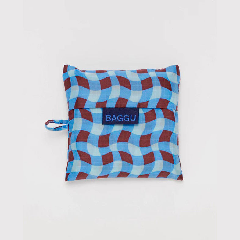 TOTEBAG - Baggu, Wavy Gingham Blue
