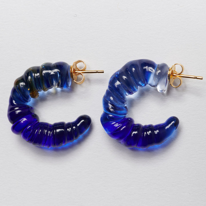 PENDIENTES - Levens, Daria Hoops Azul