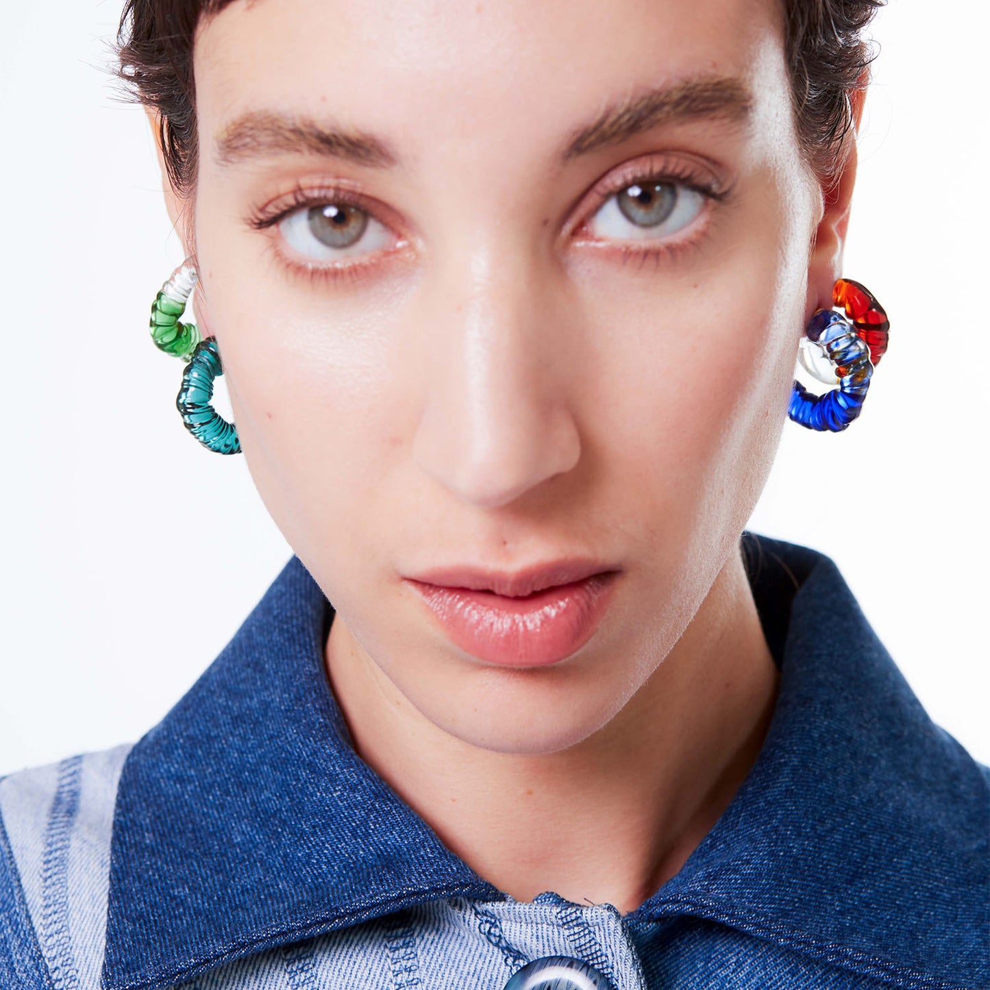 PENDIENTES - Levens, Daria Hoops Verde