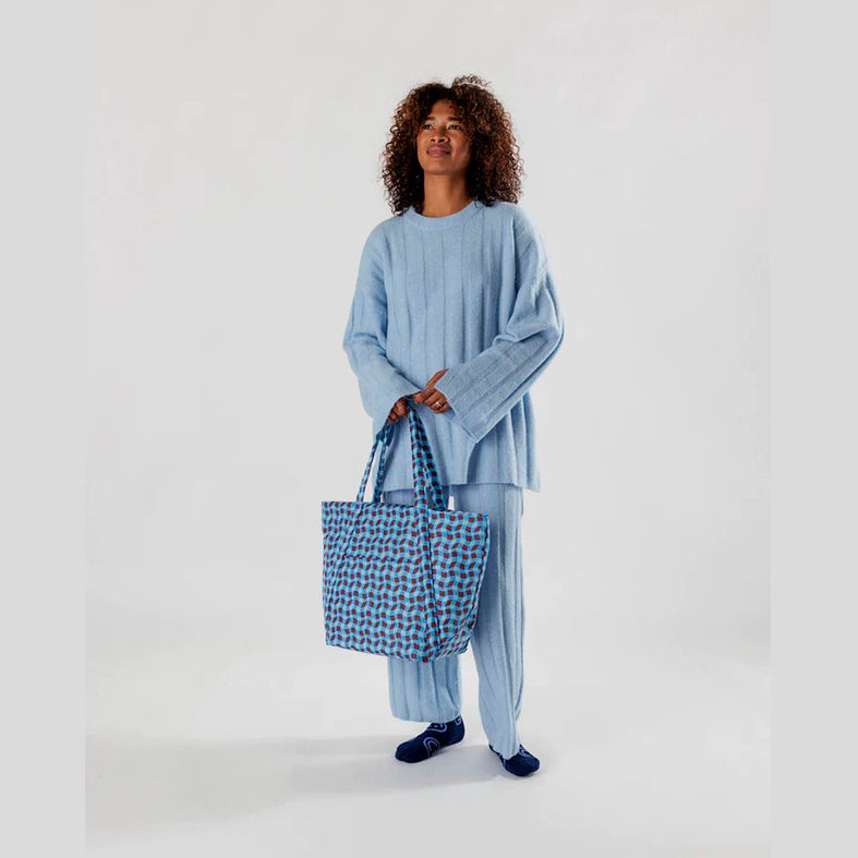 BOLSO - Baggu, Cloud Wavy Gingham Blue