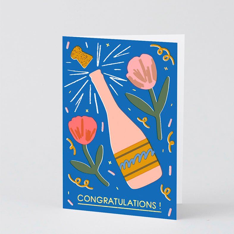 TARJETA FELICITACIÓN - Wrap Magazine, Champagne