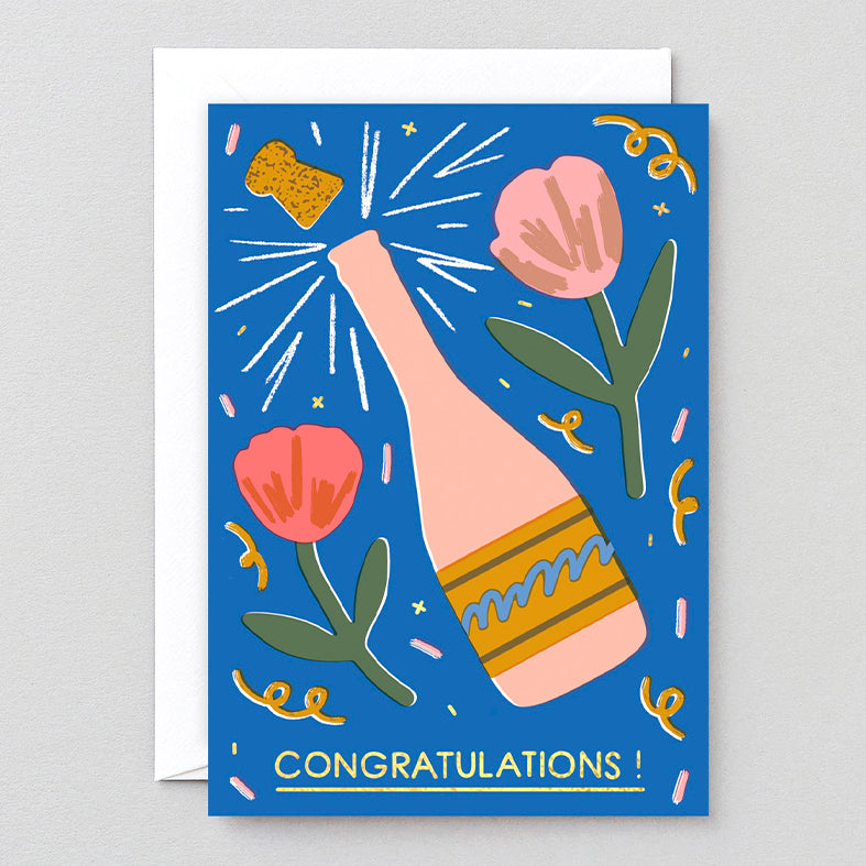 TARJETA FELICITACIÓN - Wrap Magazine, Champagne