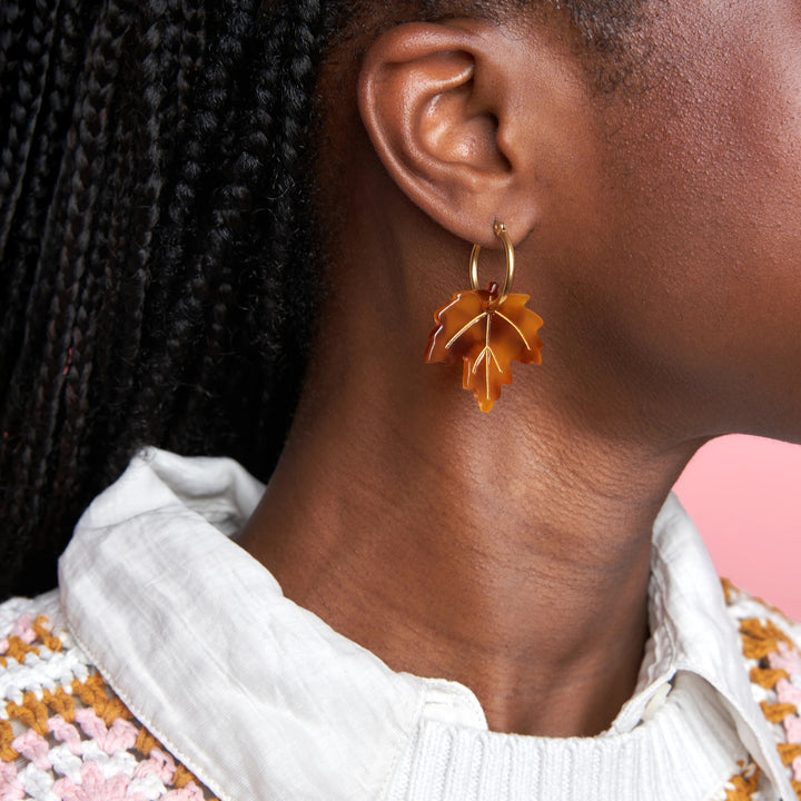 PENDIENTES - Coucou Suzette, Hoja de Arce