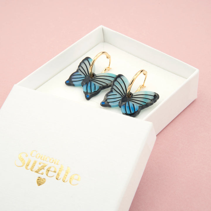 PENDIENTES - Coucou Suzette, Mariposa Azul