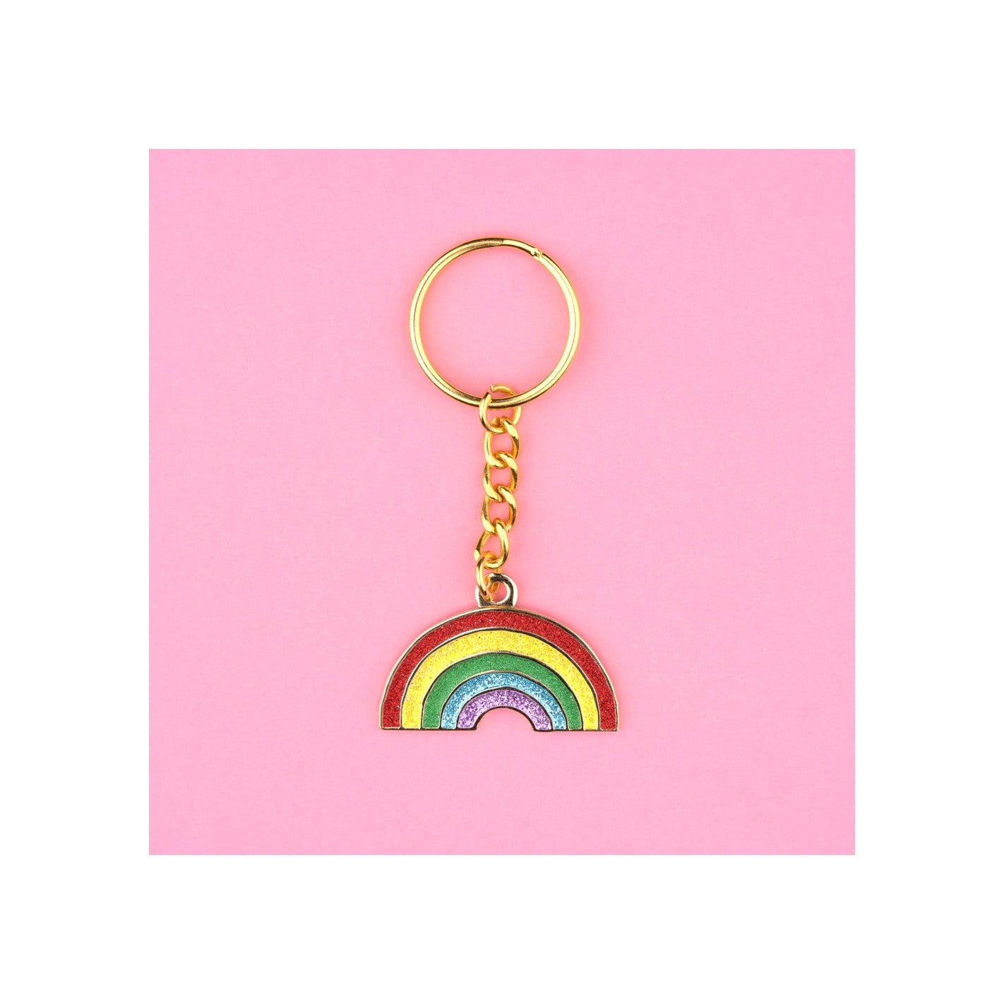 LLAVERO - Coucou Suzette, Arco Iris Glitter