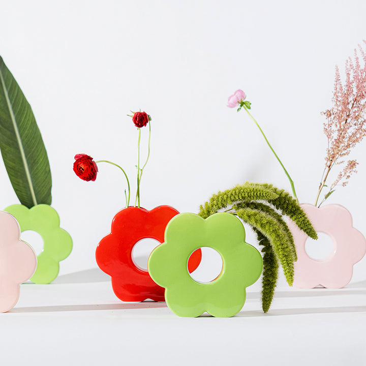 JARRÓN - Doiy, Daisy Red