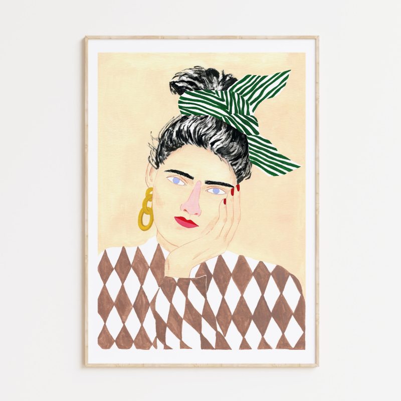 ILUSTRACIÓN - Depeapá, Mujer de ojos azules