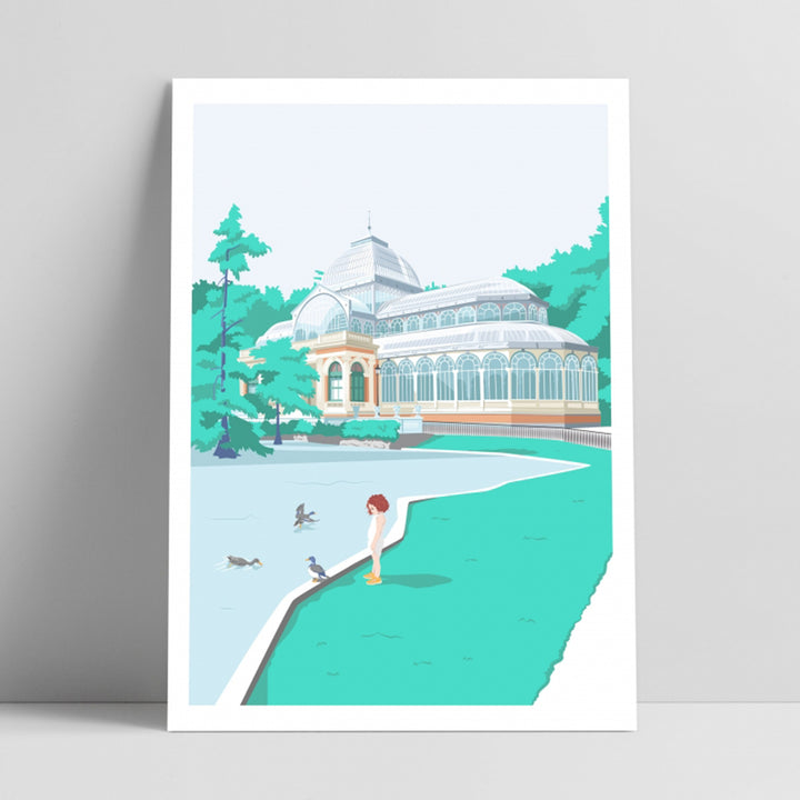 ILUSTRACIÓN - El Chico Llama, Palacio de Cristal - Madrid