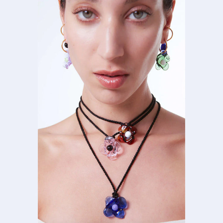 PENDIENTES - Levens, Pretty Baby Hoops Cobalto