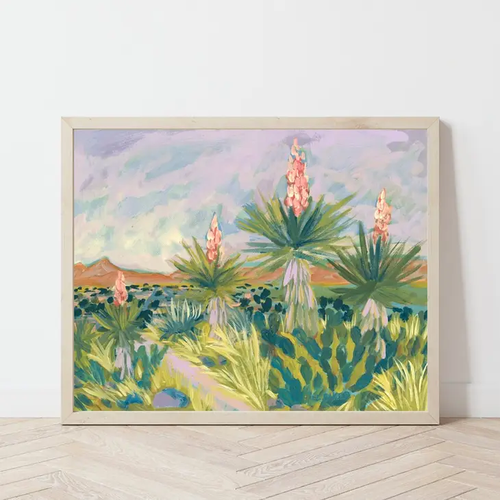 ILUSTRACIÓN - El Baker, Western Yucca Botanical Print