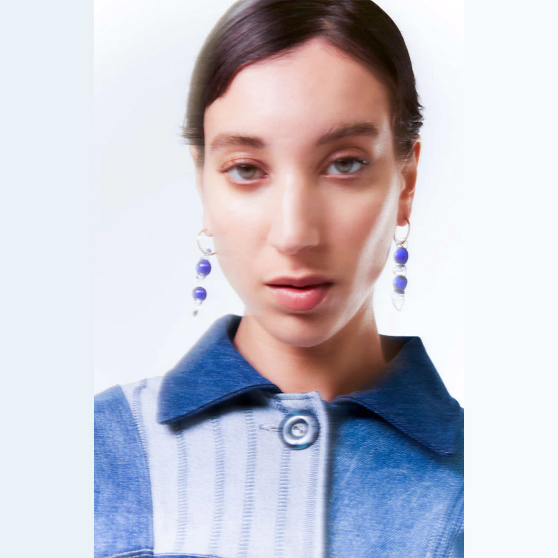 PENDIENTES - Levens, Fenice Hoops Azul
