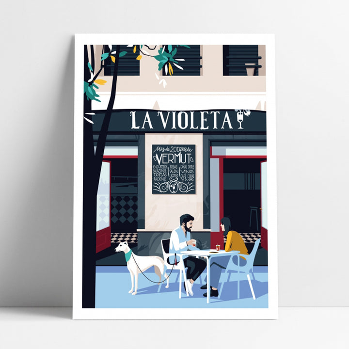 ILUSTRACIÓN - El Chico Llama, La Violeta - Madrid