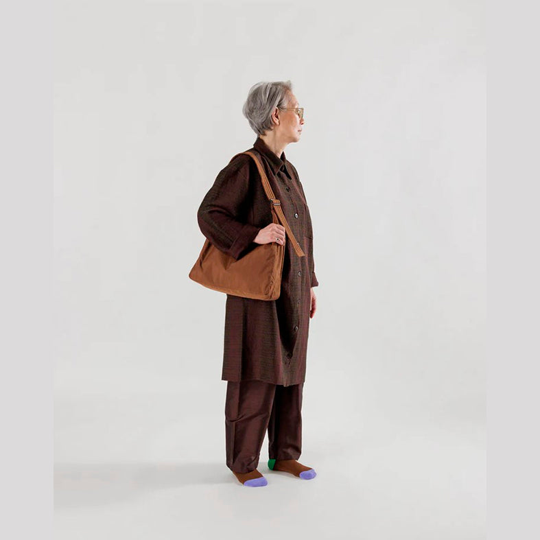BOLSO - Baggu, Nylon Shoulder Brown