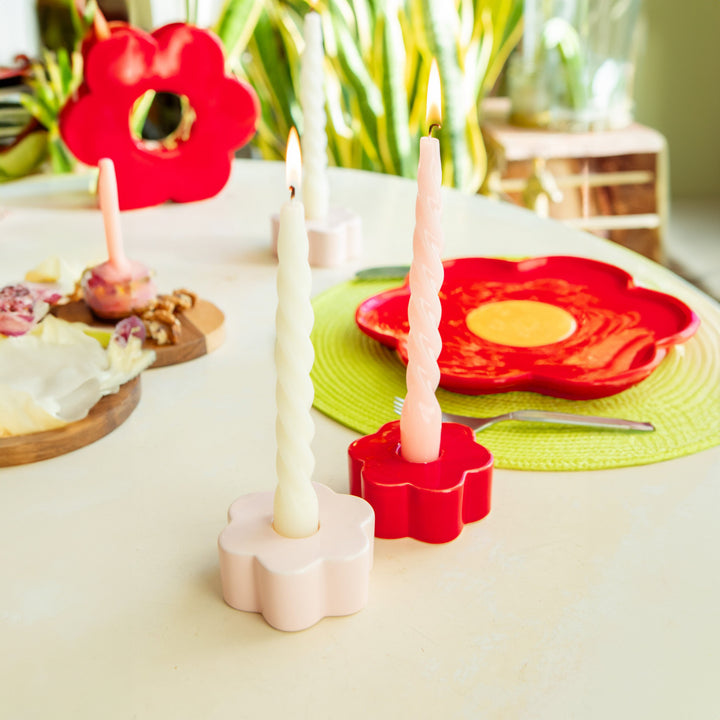 PORTAVELAS - Doiy, Red Daisy