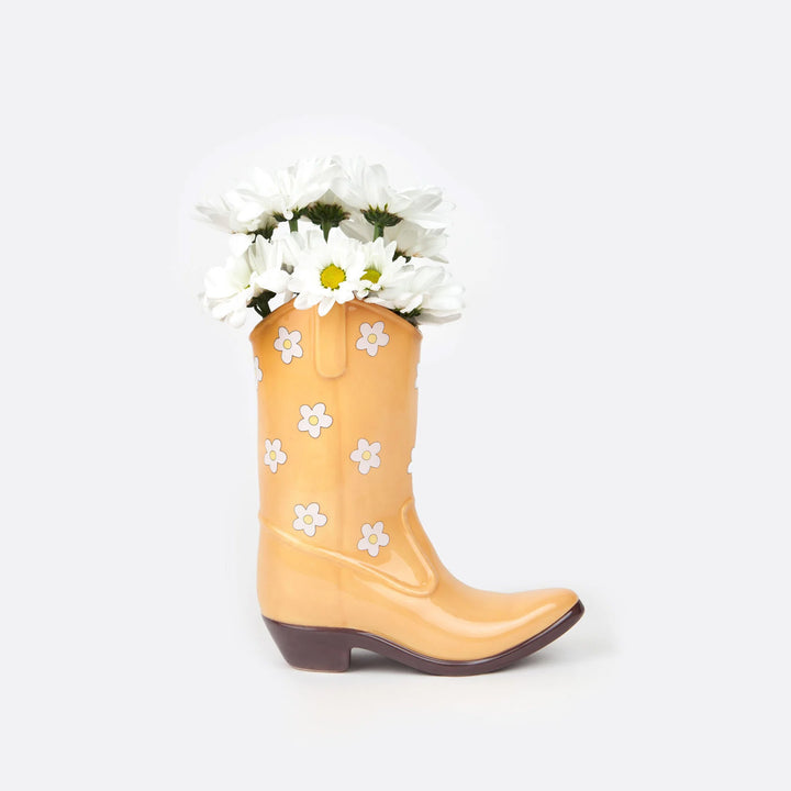 JARRÓN - Doiy, Rodeo Cowboy Boot Yellow