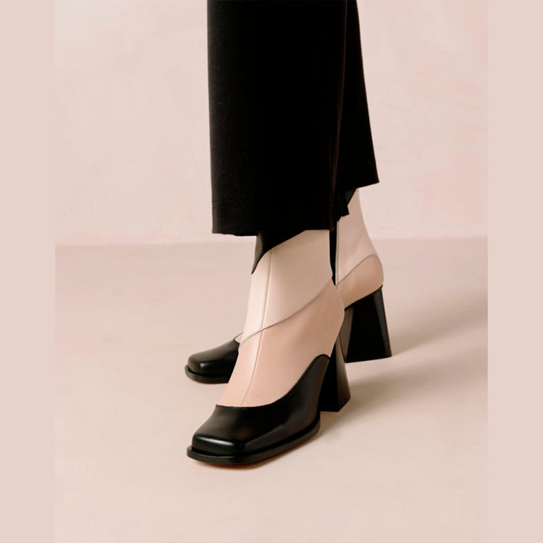 BOTAS - Alohas, South Patchwork Negro y Crema
