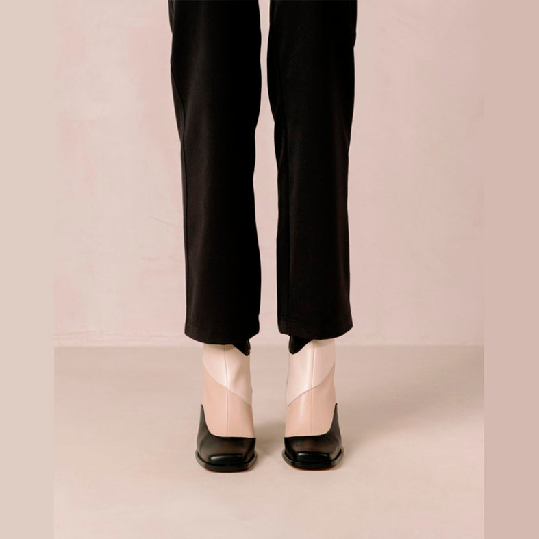 BOTAS - Alohas, South Patchwork Negro y Crema