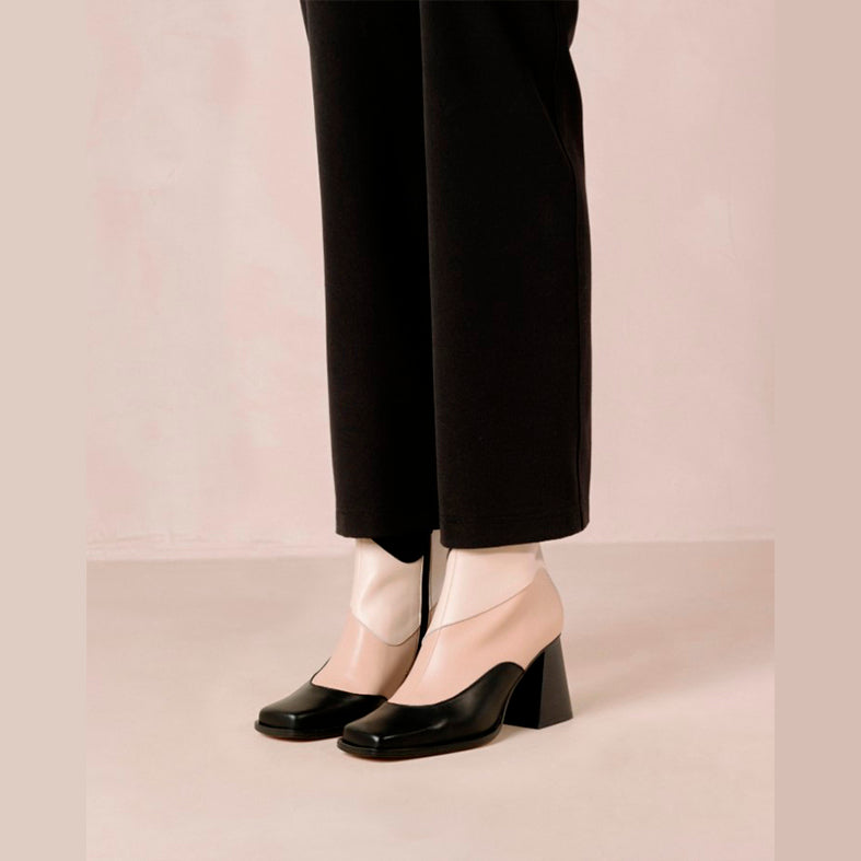 BOTAS - Alohas, South Patchwork Negro y Crema