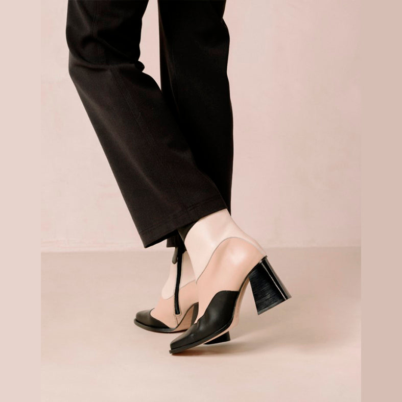 BOTAS - Alohas, South Patchwork Negro y Crema