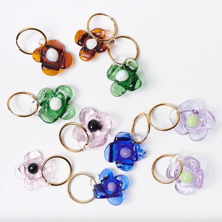 PENDIENTES - Levens, Pretty Baby Hoops Cobalto
