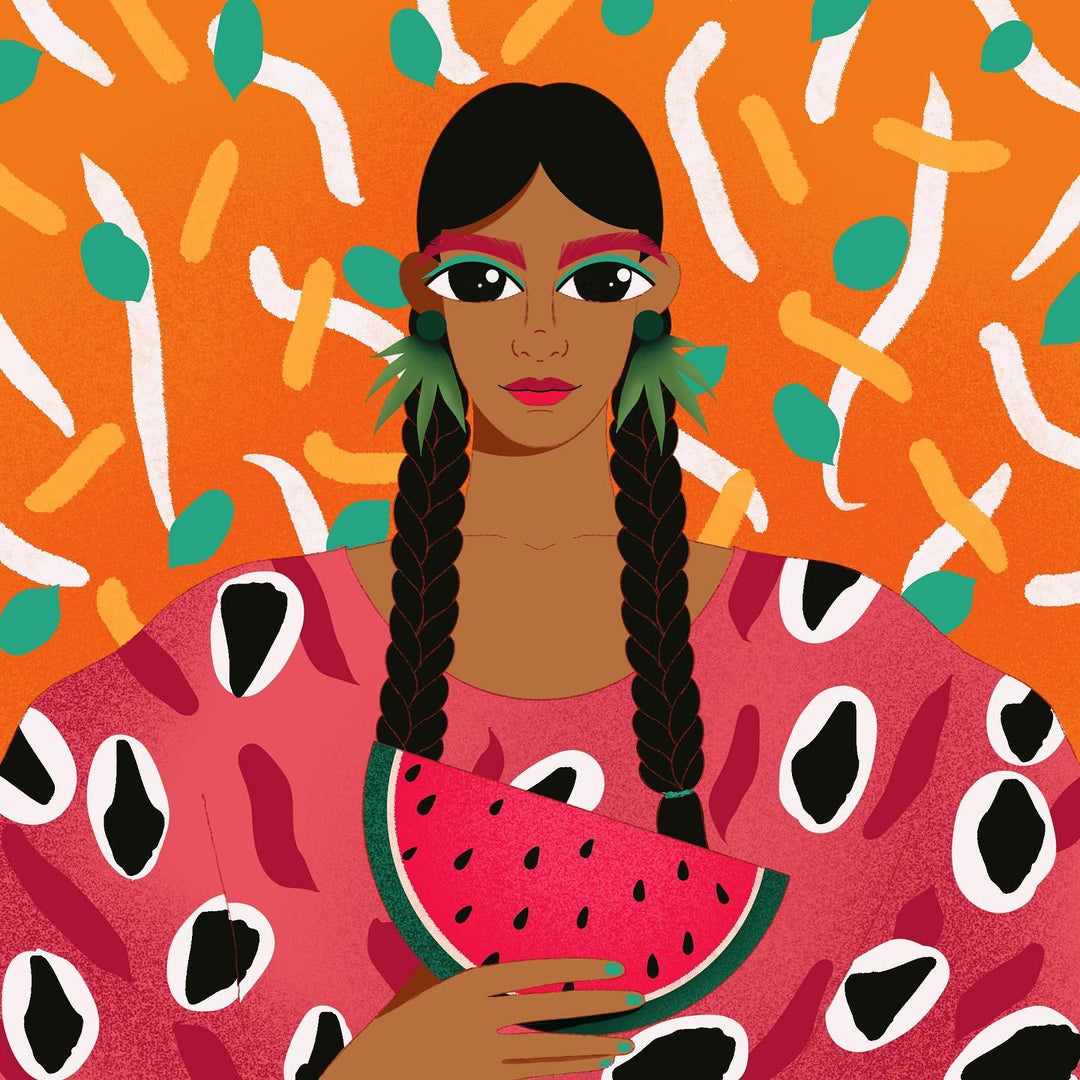 ILUSTRACIÓN - Mooka, Watermelon girl