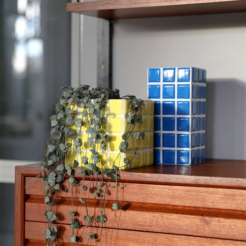 JARRÓN - & klevering, Tile azul