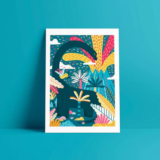 ILUSTRACIÓN, Ana Seixas, Dino Party