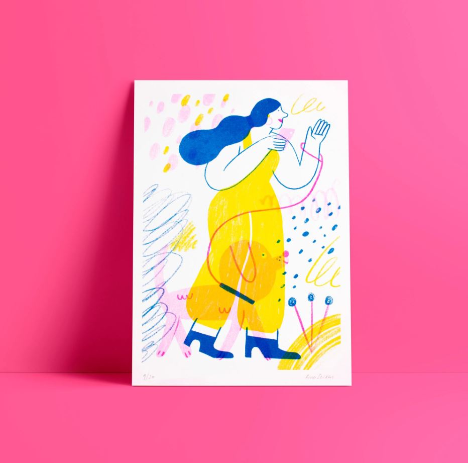 ILUSTRACIÓN, Ana Seixas, DOG WALKER
