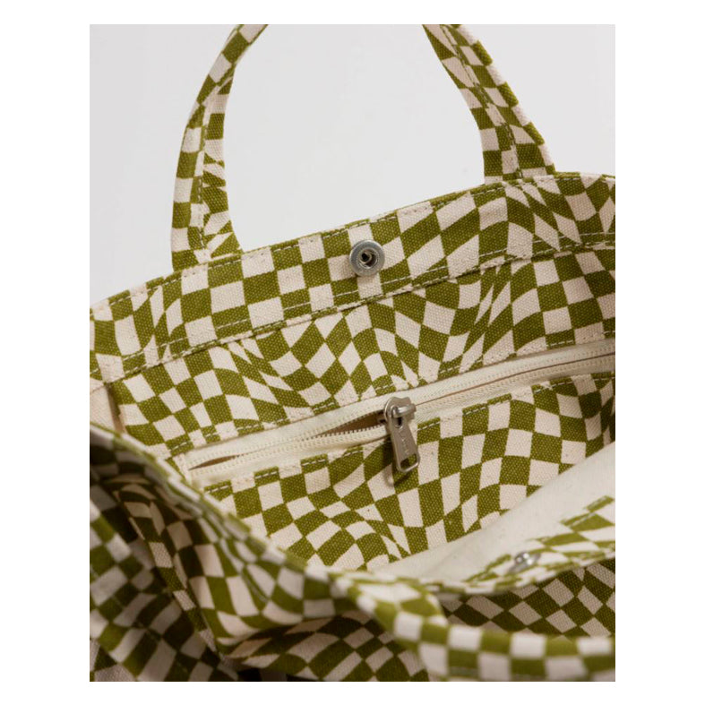 TOTEBAG - Baggu, Moss Trippy Checker