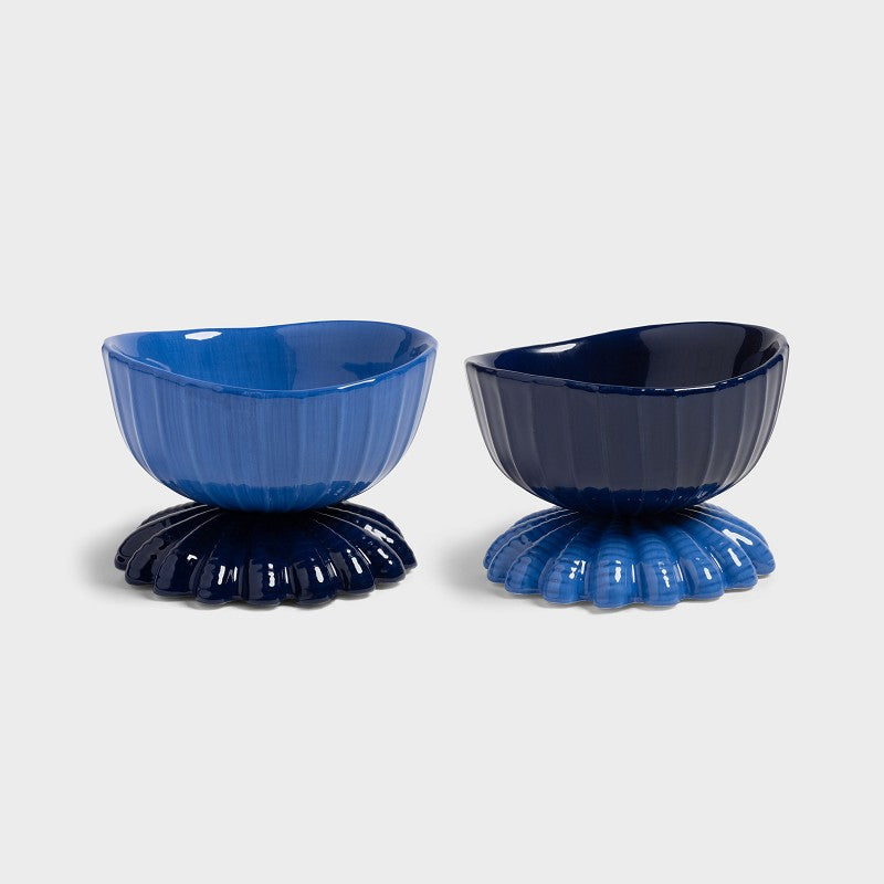 SET 2 BOWL - & Klevering, Coupe clam blue