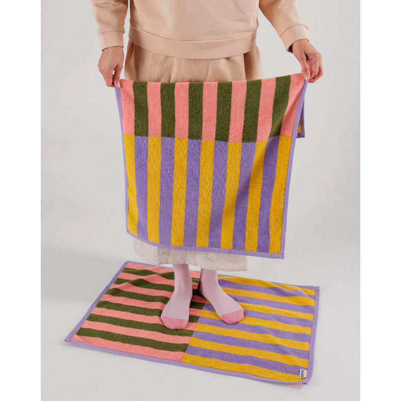 TOALLA DE MANO - Baggu, Sunset Quilt Stripe pack de 2