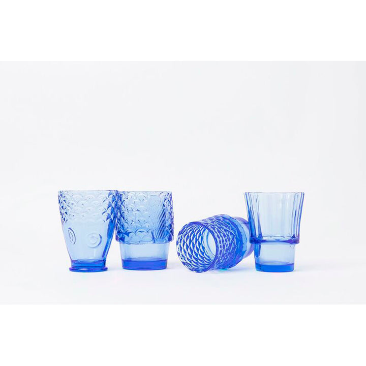 VASOS - Doiy, pack de 4 koifish AZUL