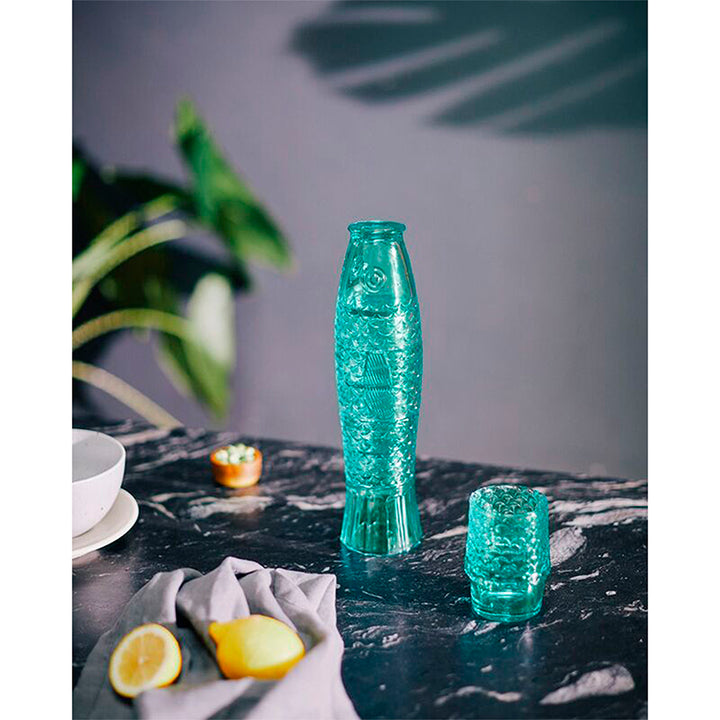 VASOS - Doiy, pack de 4 koifish TURQUESA