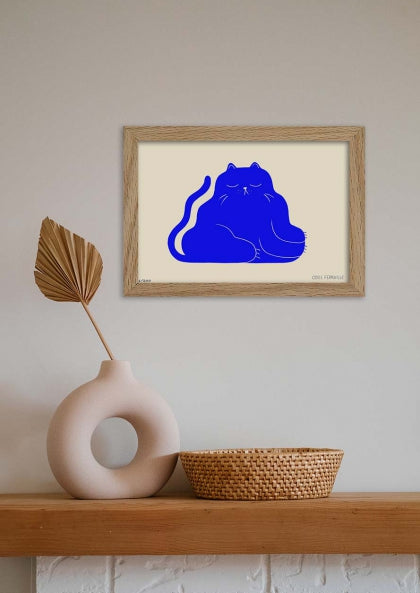 ILUSTRACIÓN - Odile Ferraille, Blue cat