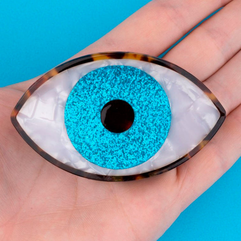 PINZA DE PELO - Coucou Suzette, Ojo azul glitter