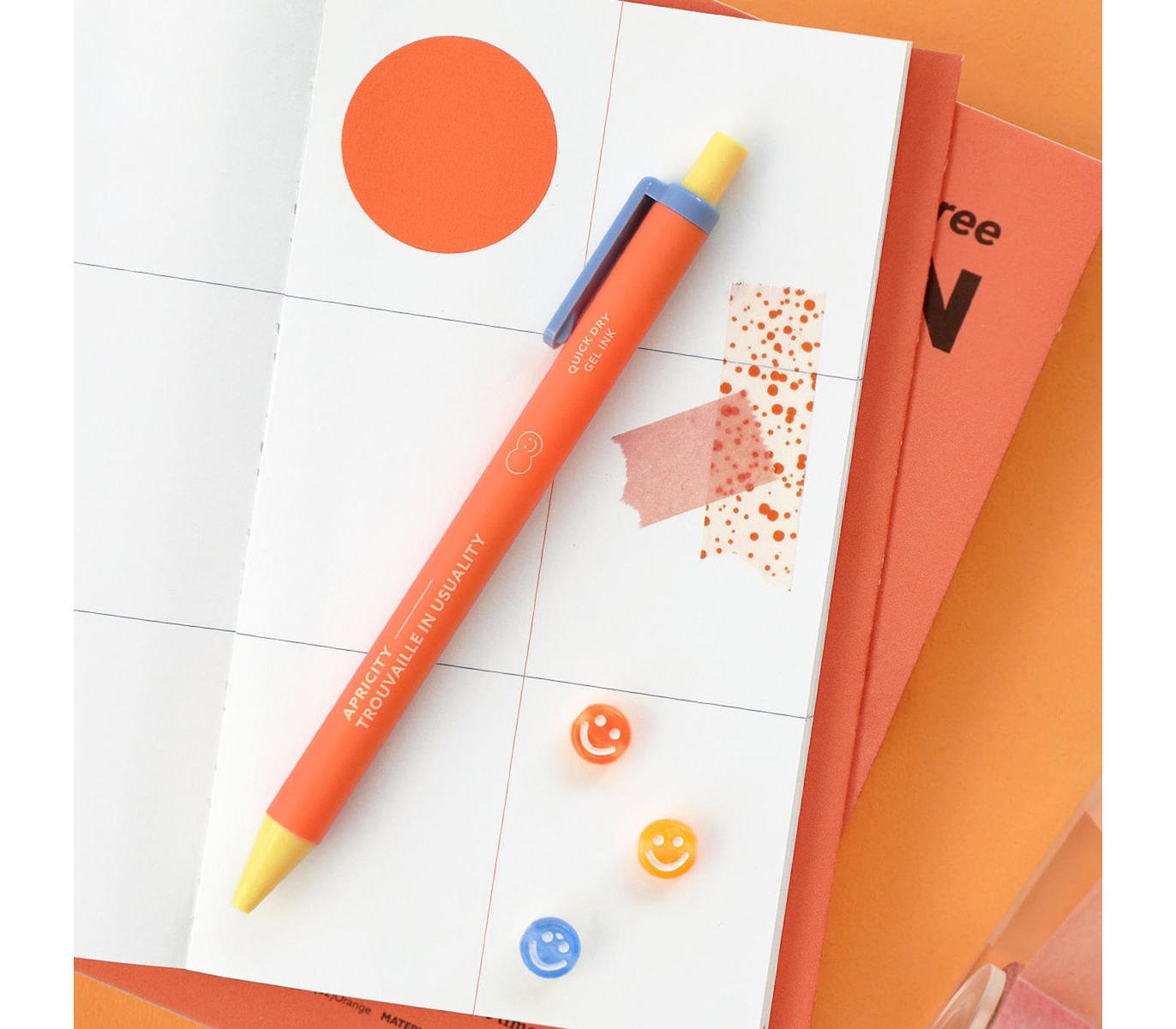 BOLÍGRAFO - Iconic, Bubbly Gel Pen 0.38 Tangerine