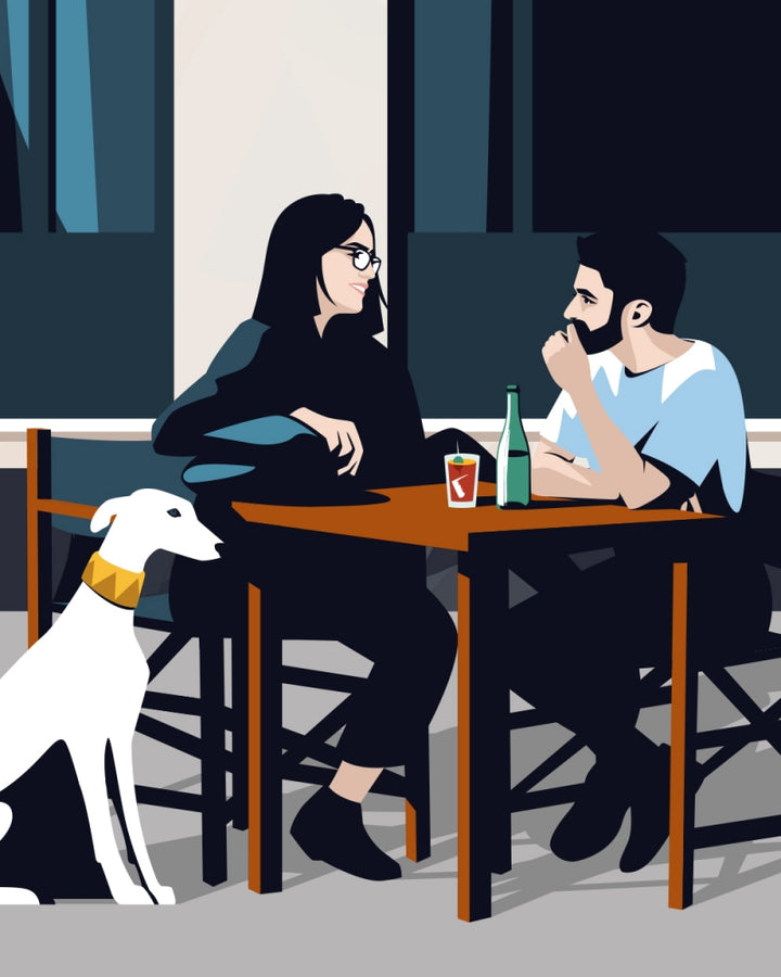 ILUSTRACIÓN - El Chico Llama, Café Pavón - Madrid