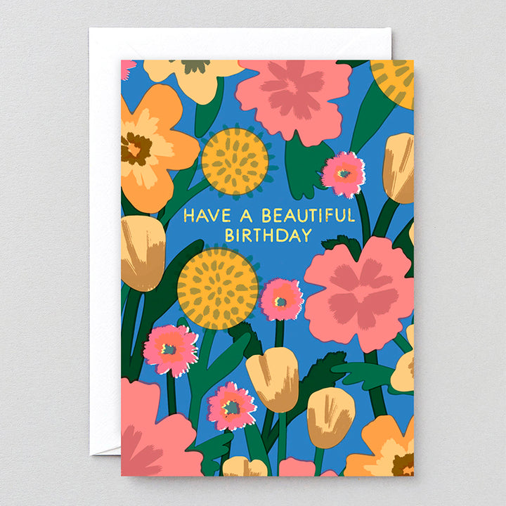 TARJETA FELICITACIÓN - Wrap Magazine, Celebration Flowers