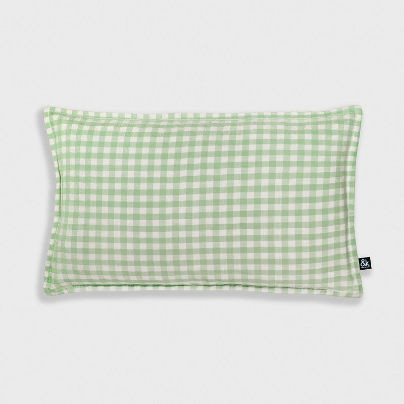 COJÍN - & klevering, Gimgham vichy verde